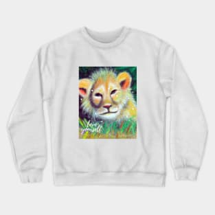 Stunning Digital Art Prints: Lion Collection Crewneck Sweatshirt